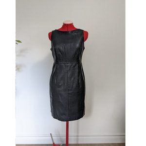 Costa Blanca - dress - Faux leather cocktail black